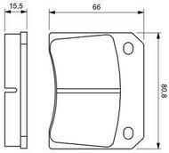 BOSCH Brake pads 0 986 424 685 - Brake Pads