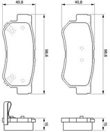 BOSCH Brake pads 0 986 424 728 - Brake Pads