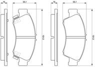 BOSCH Brake pads 0 986 461 126 - Brake Pads