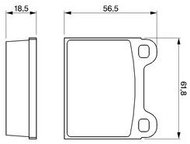 BOSCH Brake pads 0 986 462 283 - Brake Pads