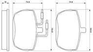 BOSCH Brake pads 0 986 467 590 - Brake Pads
