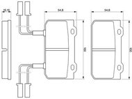 BOSCH Brake pads 0 986 469 441 - Brake Pads