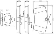 BOSCH Brake pads 0 986 469 761 - Brake Pads