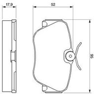 BOSCH Brake pads 0 986 490 550 - Brake Pads