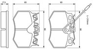 BOSCH Brake pads 0 986 490 800 - Brake Pads