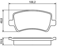 BOSCH Brake pads 0 986 494 248 - Brake Pads