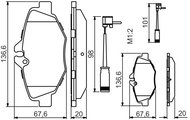 BOSCH Brake pads 0 986 494 285 - Brake Pads
