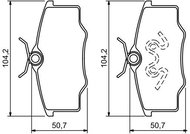 BOSCH Brake pads 0 986 494 389 - Brake Pads
