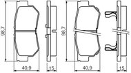 BOSCH Brake pads 0 986 494 417 - Brake Pads