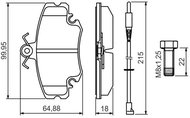 BOSCH Brake pads 0 986 494 522 - Brake Pads