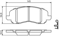 BOSCH Brake pads 0 986 494 575 - Brake Pads