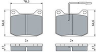 BOSCH Brake pad set 0 986 494 938 - Brake Pads