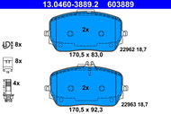ATE Brake pads 13.0460-3889.2 - Brake Pads