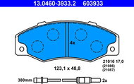 ATE 603933 Brake pad set 13.0460-3933.2 - Brake Pads