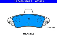 ATE 603963 Brake pad set 13.0460-3963.2 - Brake Pads