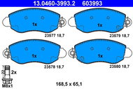 ATE 603993 Brake pad set 13.0460-3993.2 - Brake Pads
