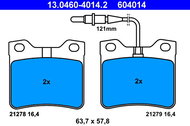 ATE 604014 Brake pad set 13.0460-4014.2 - Brake Pads