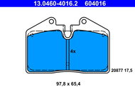 ATE Brake pad set 13.0460-4016.2 - Brake Pads