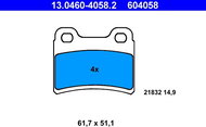 ATE Brake pads 13.0460-4058.2 - Brake Pads