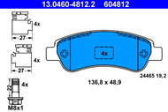 ATE 604812 Brake pad set 13.0460-4812.2 - Brake Pads
