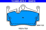 ATE 604816 Brake pad set 13.0460-4816.2 - Brake Pads