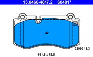 ATE 604817 Brake pad set 13.0460-4817.2 - Brake Pads