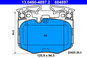 Brake Pads ATE 604897 Brake pad set 13.0460-4897.2 - Brzdové destičky