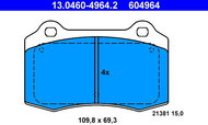 ATE 604964 Brake pad set 13.0460-4964.2 - Brake Pads