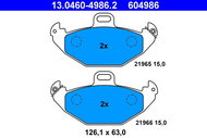 ATE 604986 Brake pad set 13.0460-4986.2 - Brake Pads
