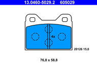 ATE 605029 Brake pad set 13.0460-5029.2 - Brake Pads