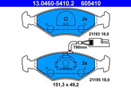 ATE Brake pads 13.0460-5410.2 - Brake Pads