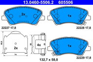 ATE Brake pad set 13.0460-5506.2 - Brake Pads