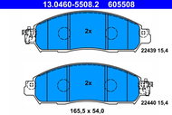 ATE Sada brzdových destiček 13.0460-5508.2 - Brzdové destičky