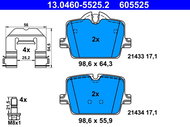 ATE Brake pad set 13.0460-5525.2 - Brake Pads