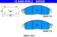 ATE Brake pad set 13.0460-5538.2 - Brake Pads
