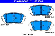 ATE 605601 Brake pad set 13.0460-5601.2 - Brake Pads