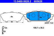 ATE 605628 Brake pad set 13.0460-5628.2 - Brake Pads