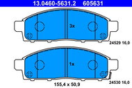 ATE 605631 Brake pad set 13.0460-5631.2 - Brake Pads