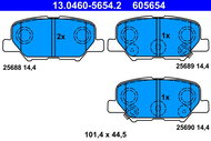 ATE 605654 Brake pad set 13.0460-5654.2 - Brake Pads