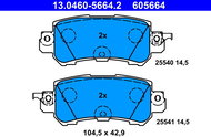 ATE 605664 Brake pad set 13.0460-5664.2 - Brake Pads