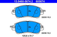 ATE 605674 Brake pad set 13.0460-5674.2 - Brake Pads