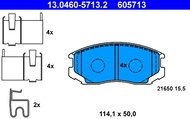 ATE 605713 Brake pad set 13.0460-5713.2 - Brake Pads