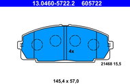 ATE 605722 Brake pad set 13.0460-5722.2 - Brake Pads