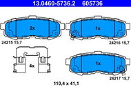 ATE Brake pads 13.0460-5736.2 - Brake Pads