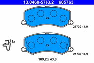 ATE Brake pad set 13.0460-5763.2 - Brake Pads
