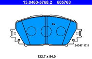 ATE 605768 Brake pad set 13.0460-5768.2 - Brake Pads