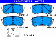 ATE 605775 Brake pad set 13.0460-5775.2 - Brake Pads