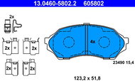 ATE 605802 Brake pad set 13.0460-5802.2 - Brake Pads