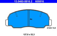 ATE 605816 Brake pad set 13.0460-5816.2 - Brake Pads