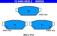 ATE 605826 Brake pad set 13.0460-5826.2 - Brake Pads